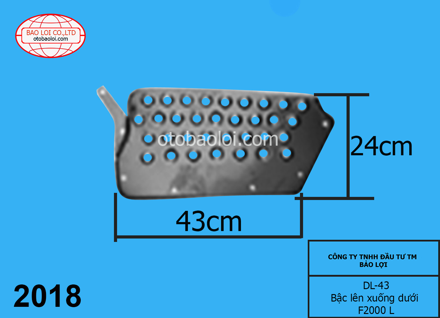 Bậc lên xuống dưới F2000 L