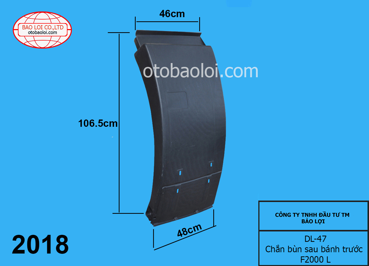 Chắn bùn sau bánh trước F2000 L