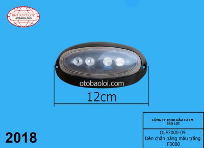  Đèn chắn nắng màu trắng F3000