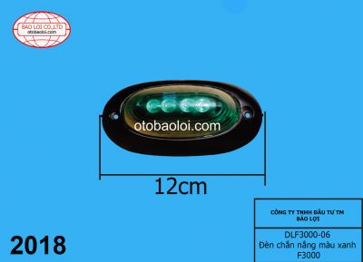 Đèn chắn nắng màu xanh F3000 
