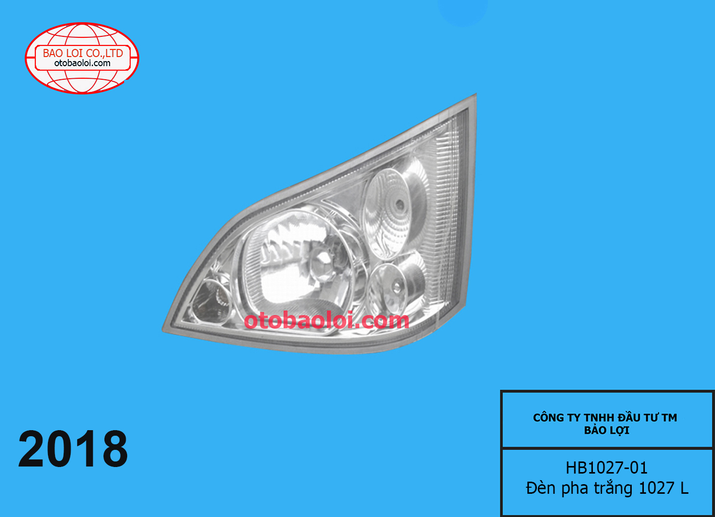 Đèn pha trắng 1027 L