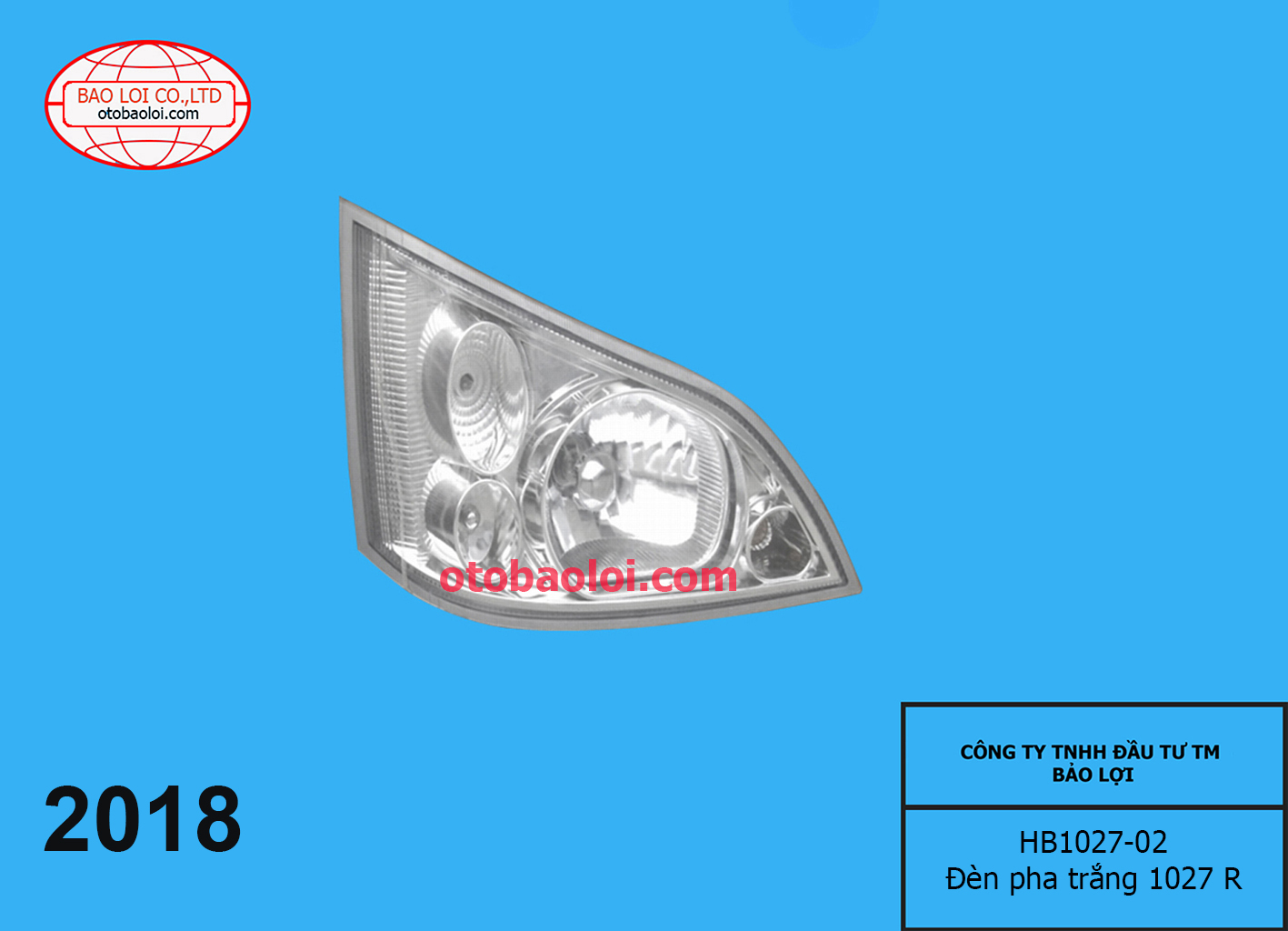 Đèn pha trắng 1027 R