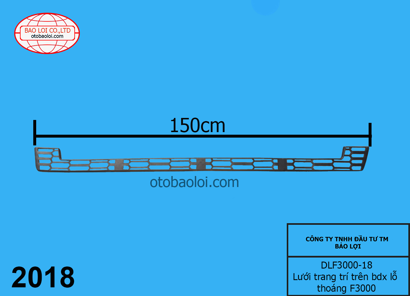 Lưới trang trí trên bdx lỗ thoáng F3000