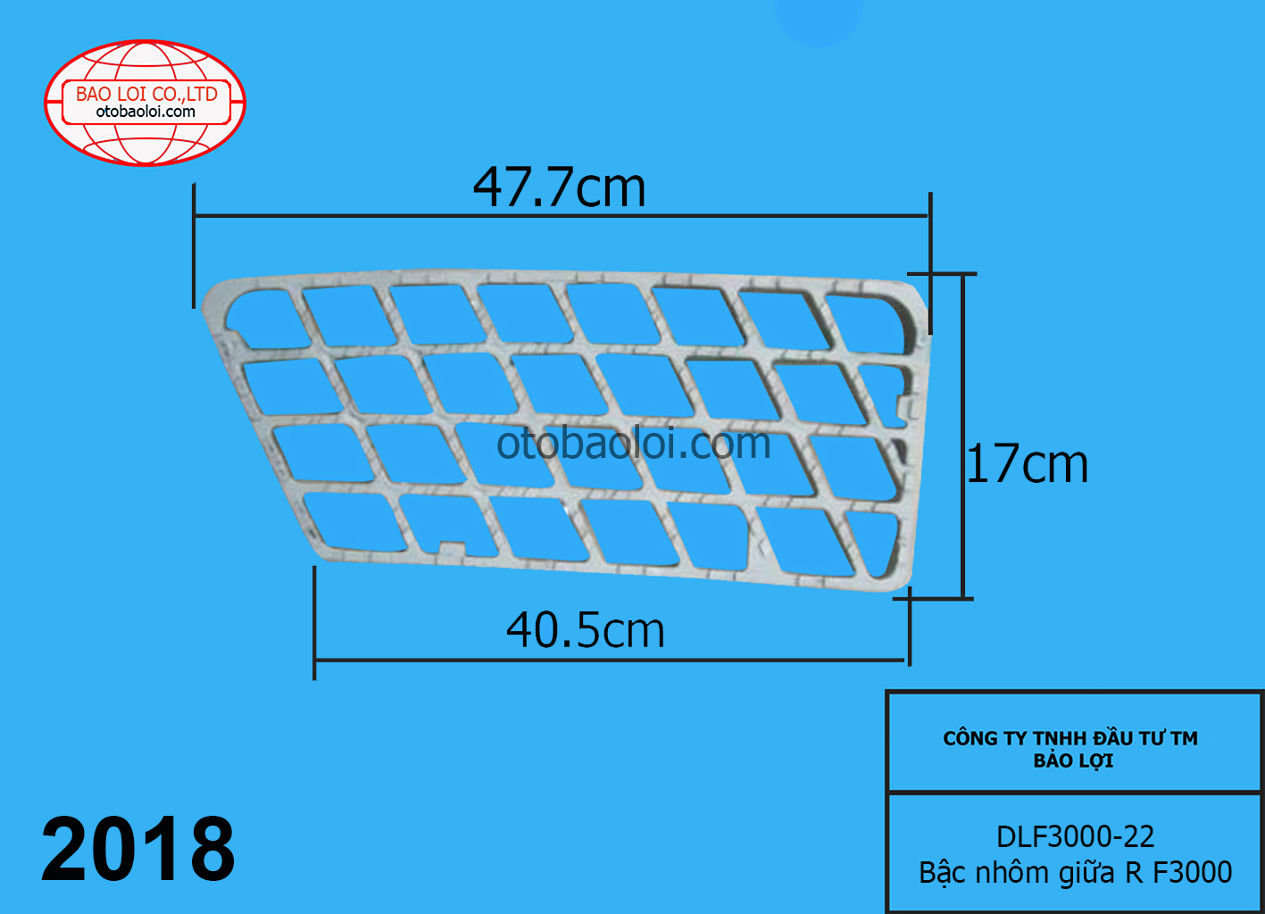 Bậc nhôm giữa R F3000