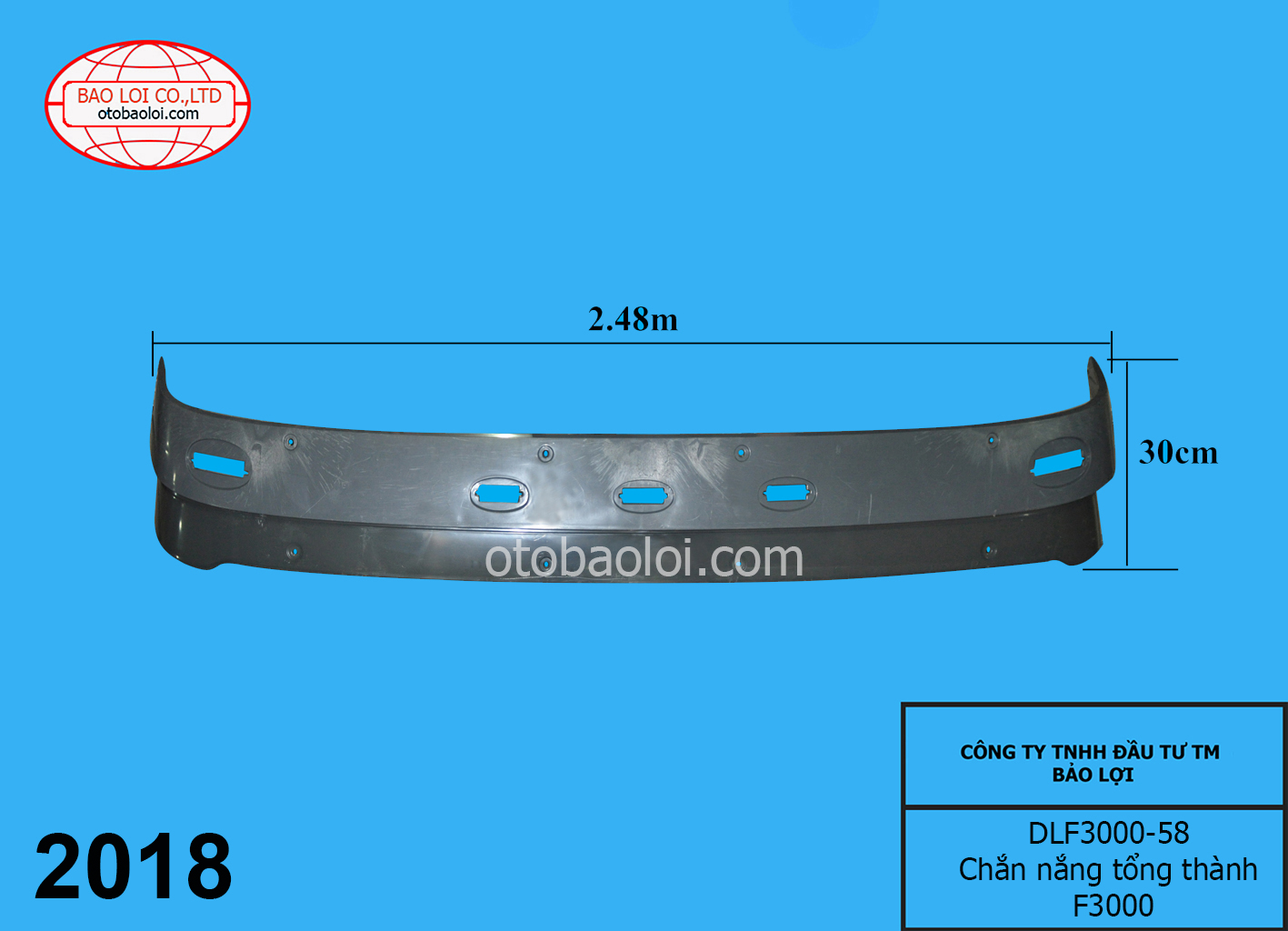 Chắn nắng tổng thành F3000