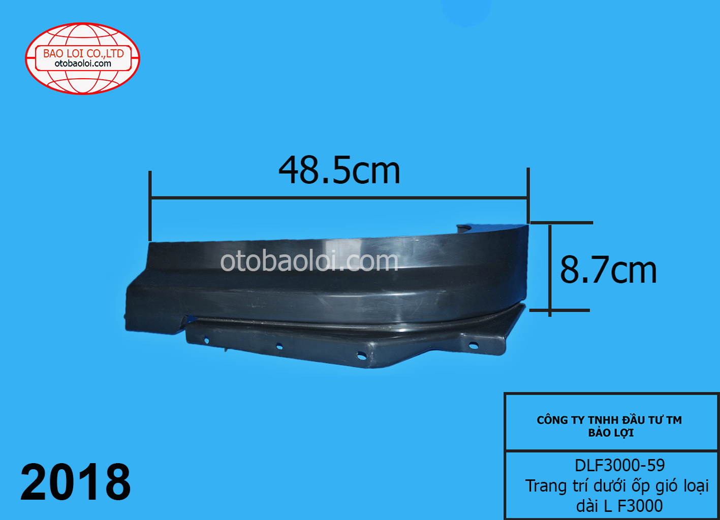 Trang trí dưới ốp gió loại dài L F3000