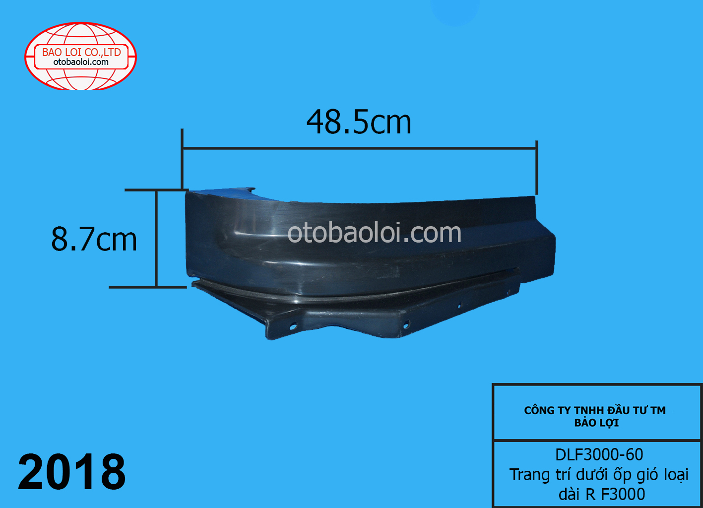 Trang trí dưới ốp gió loại dài R F3000