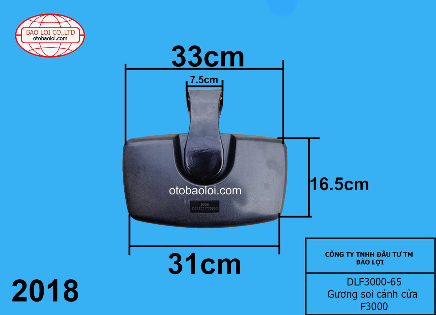 Gương soi cánh cửa F3000