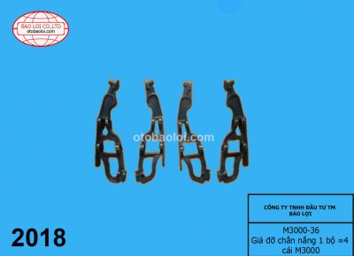 Giá đỡ chắn nắng 1 bộ =4 cái M3000