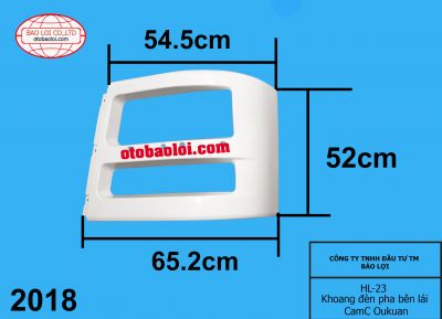 Khoang đèn pha bên lái CamC Oukuan