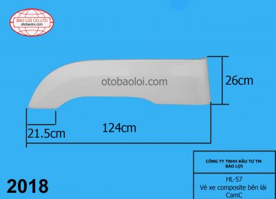 Vè xe composite bên lái CamC