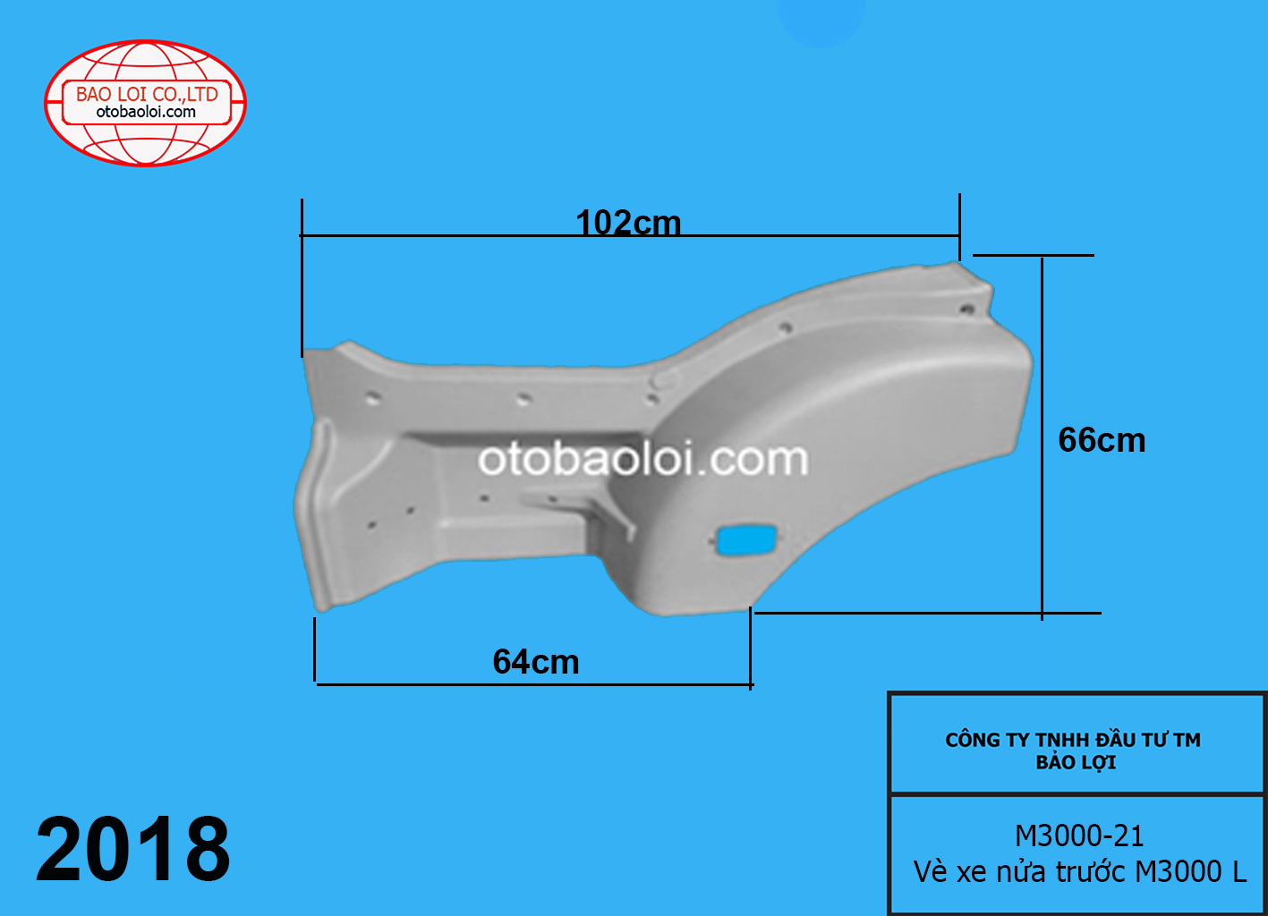 Vè xe nửa trước M3000 L
