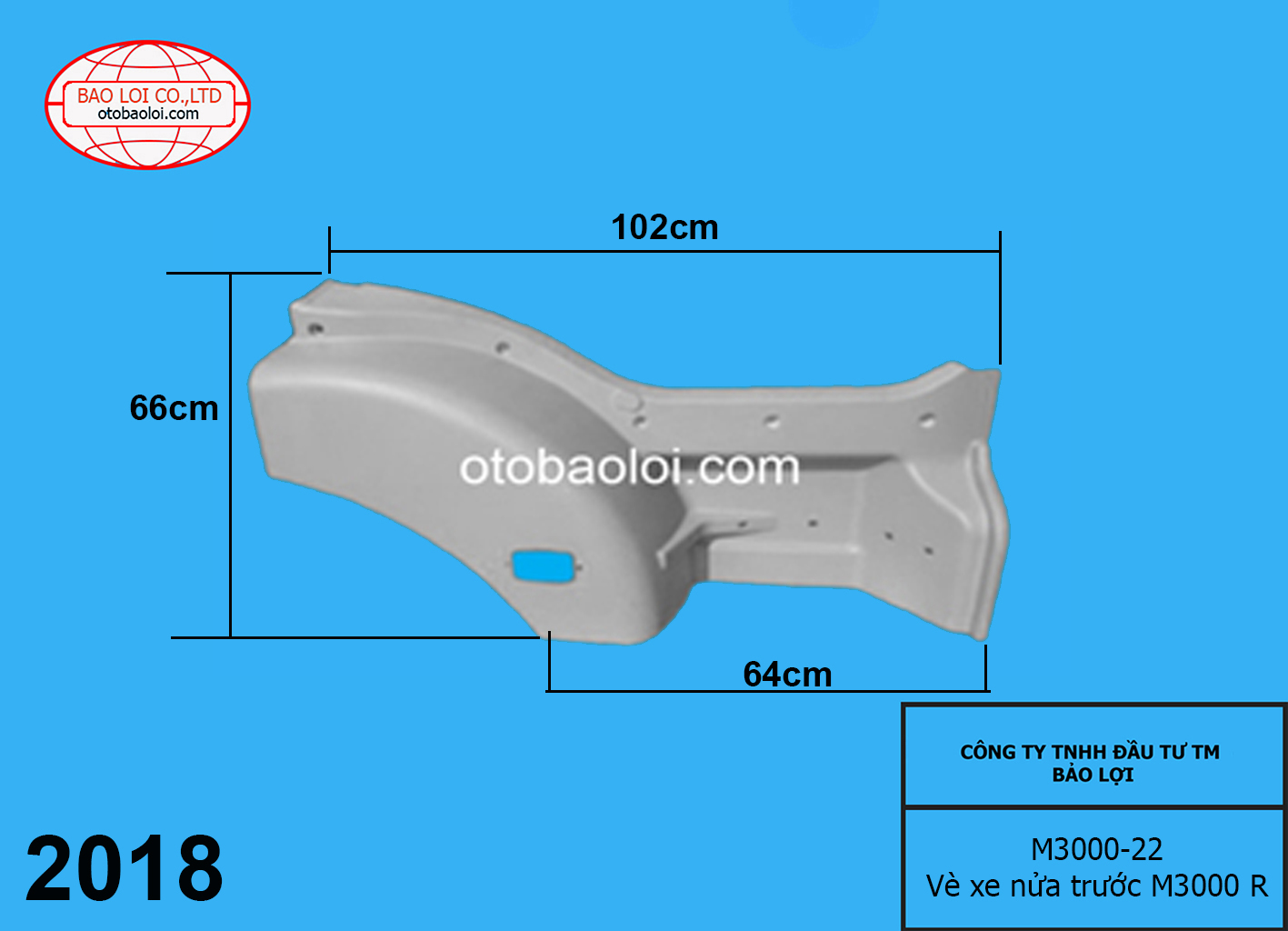 Vè xe nửa trước M3000 R