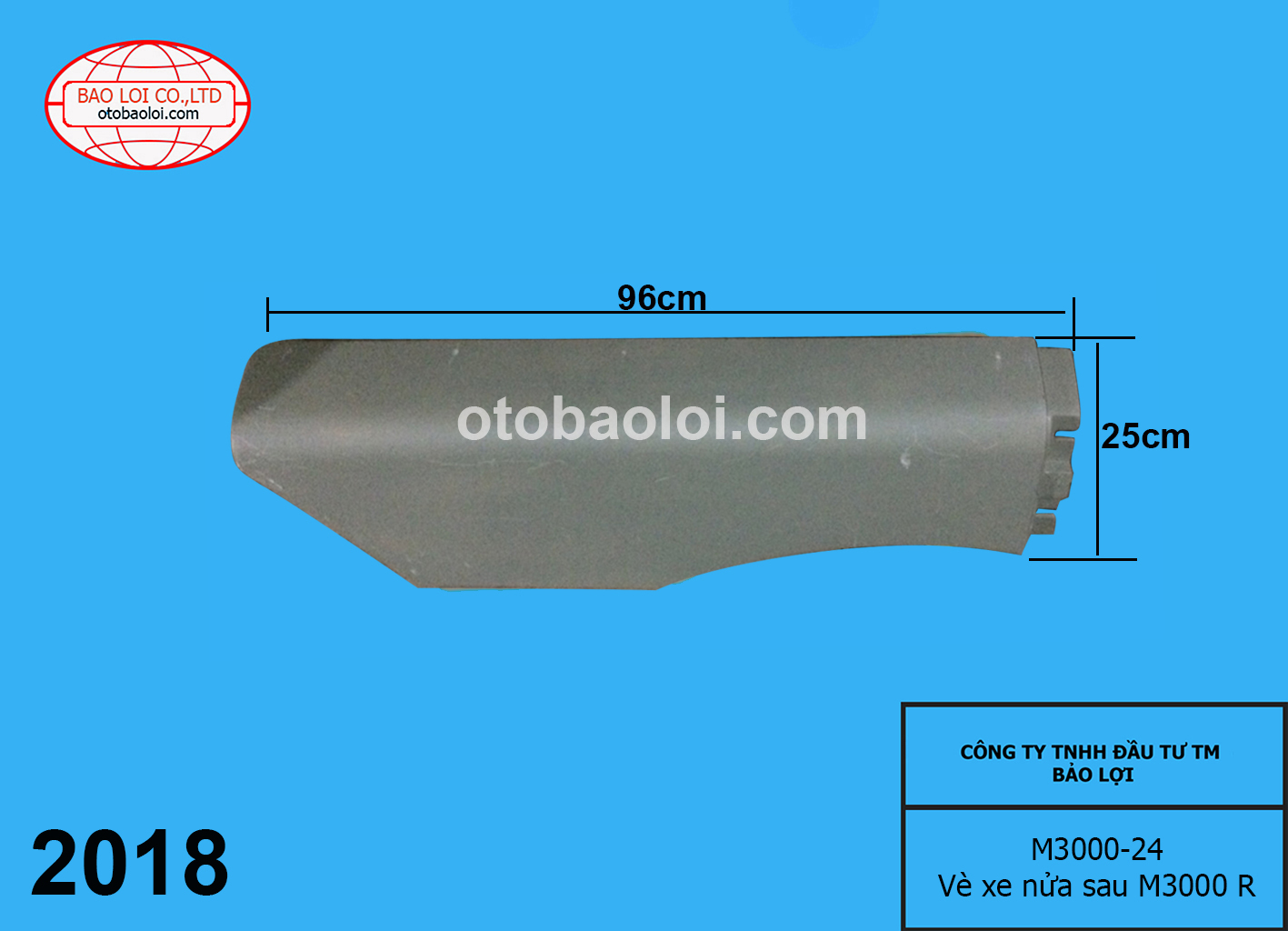 Vè xe nửa sau M3000 R