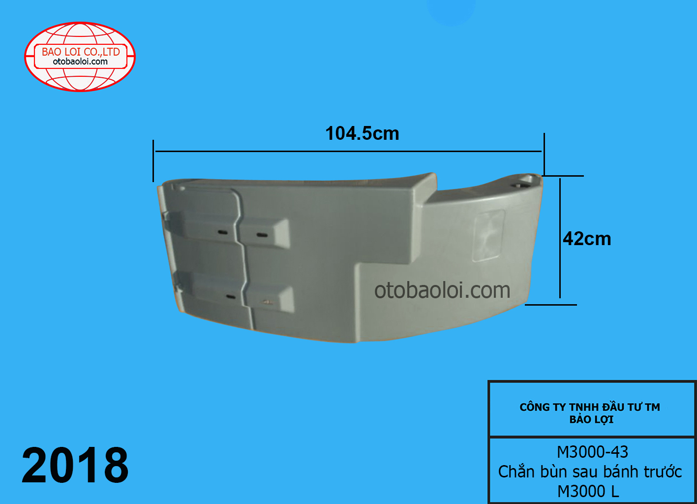 Chắn bùn sau bánh trước M3000 L