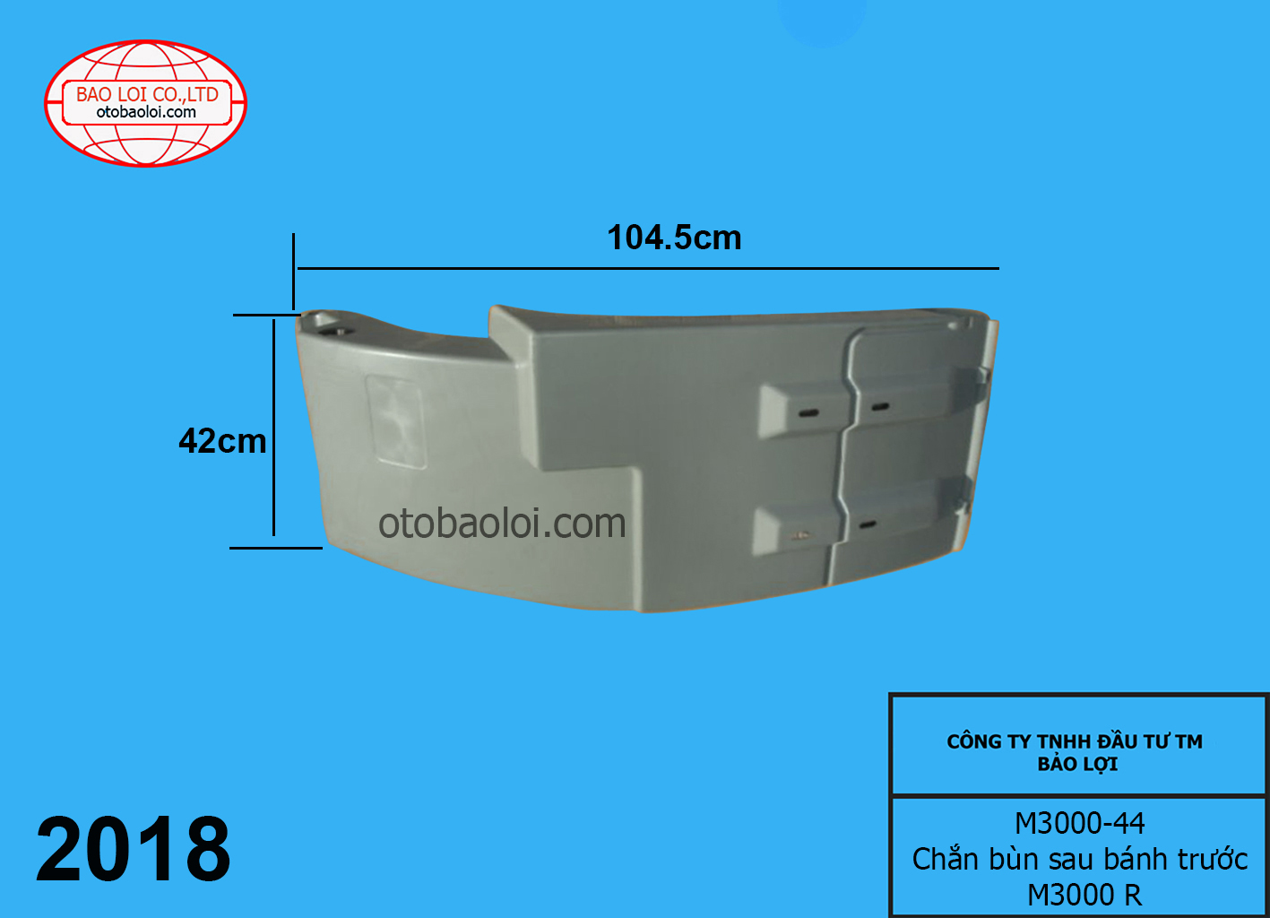 Chắn bùn sau bánh trước M3000 R