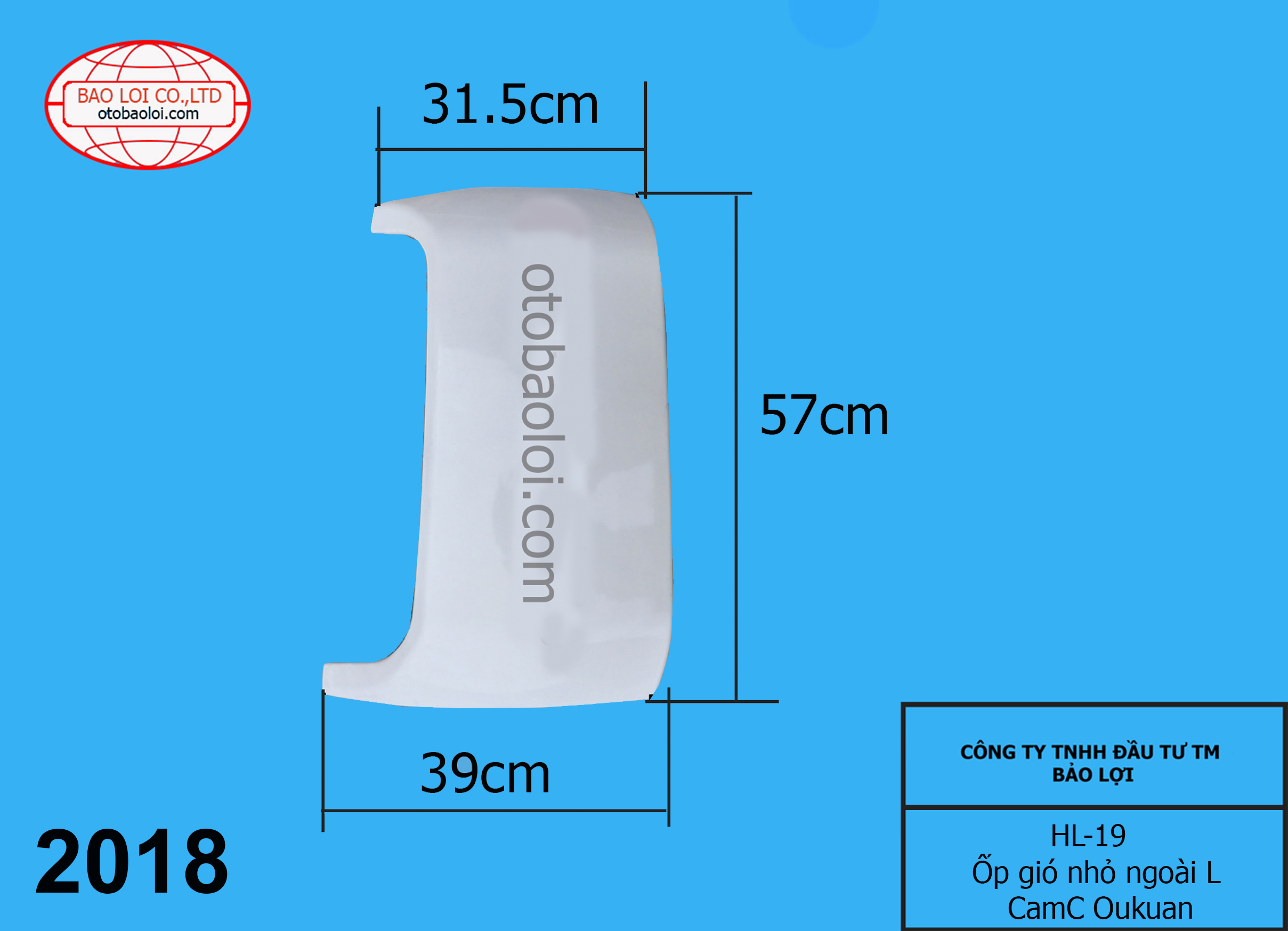 Ốp gió nhỏ ngoài L CamC Oukuan