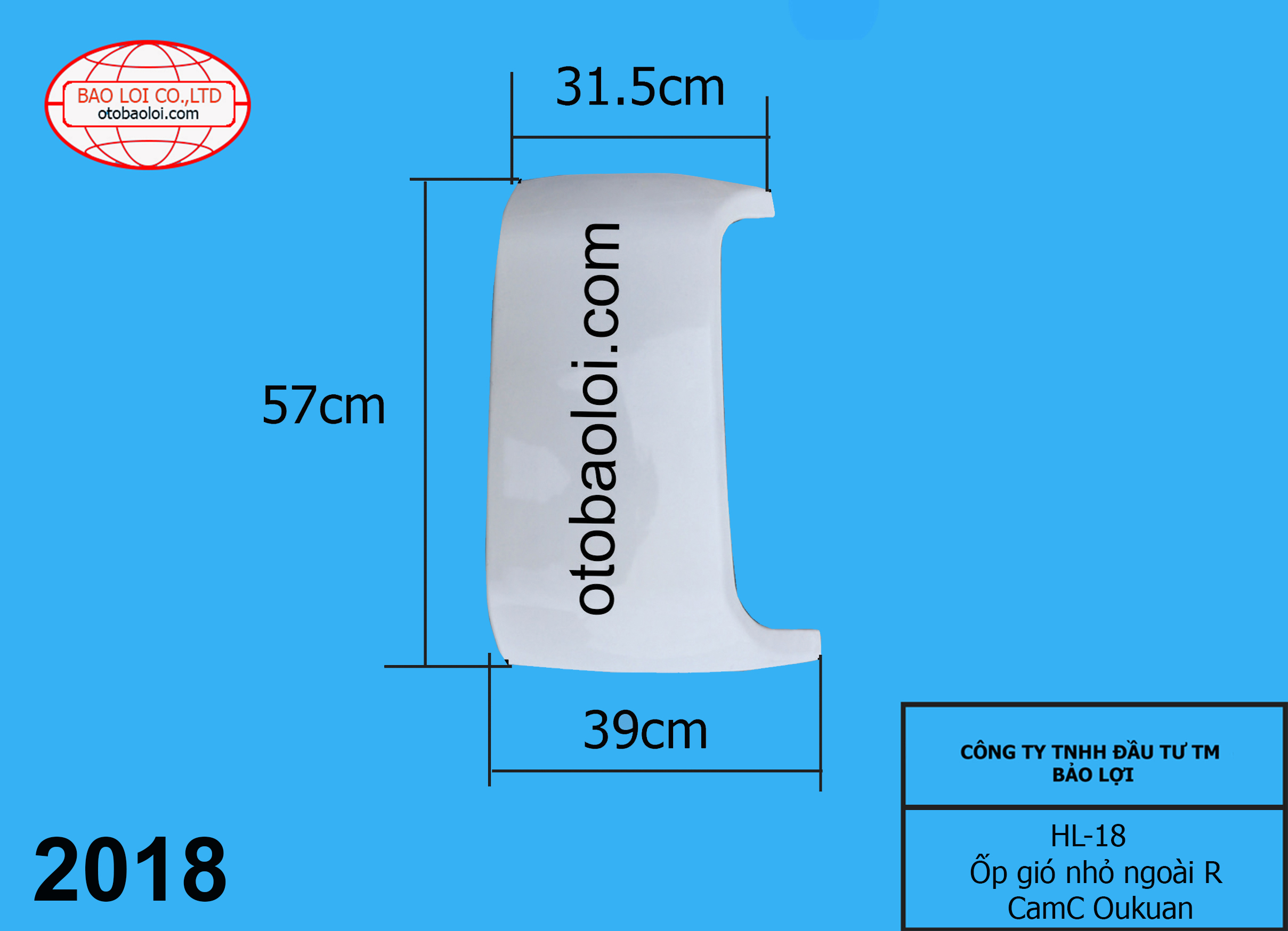 Ốp gió nhỏ ngoài R CamC Oukuan