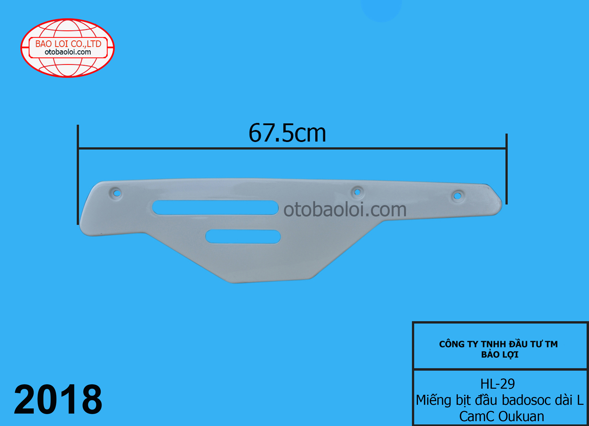 Miếng bịt đầu badosoc dài bên lái CamC