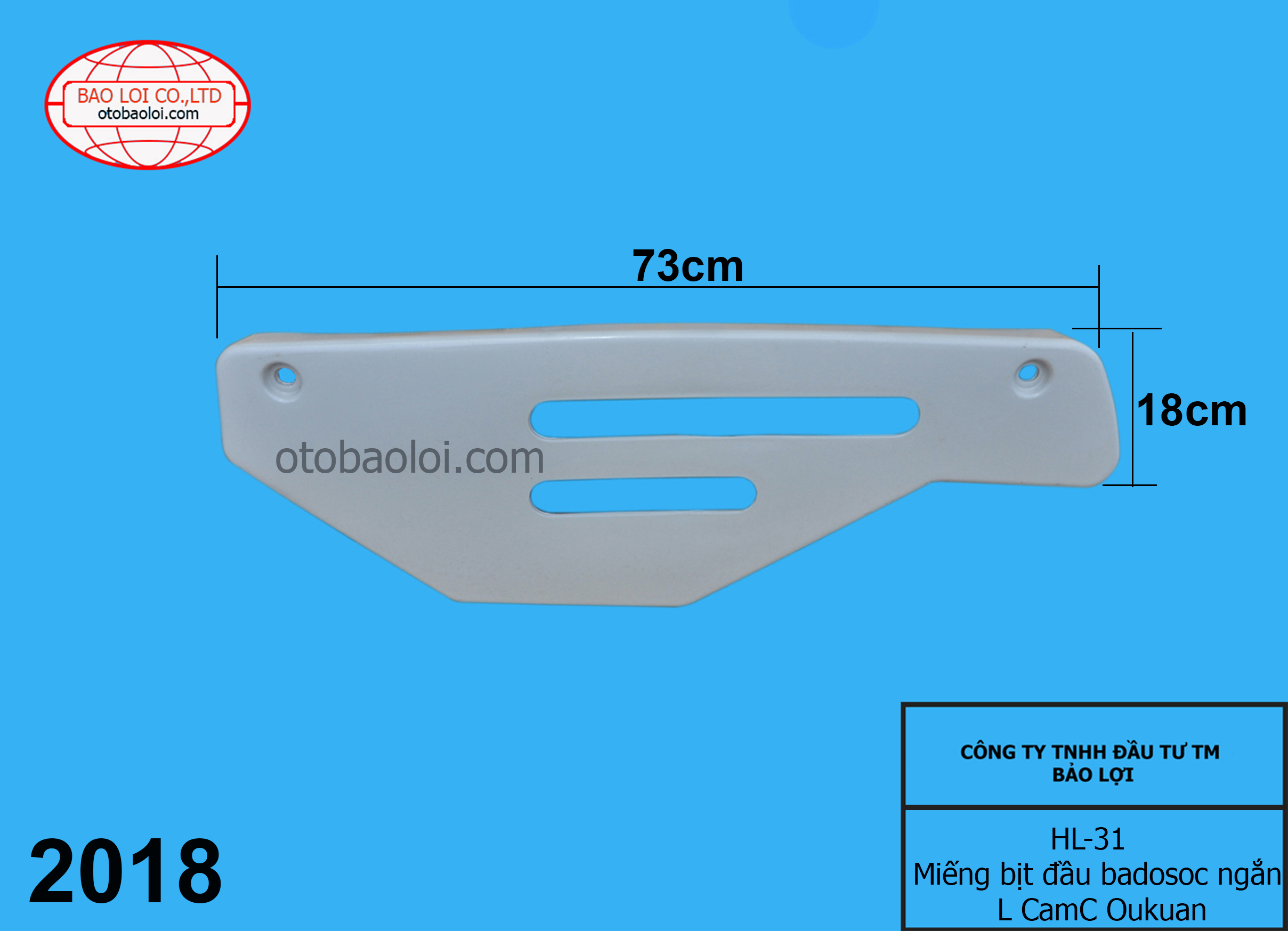 Miếng bịt đầu badosoc ngắn bên lái CamC