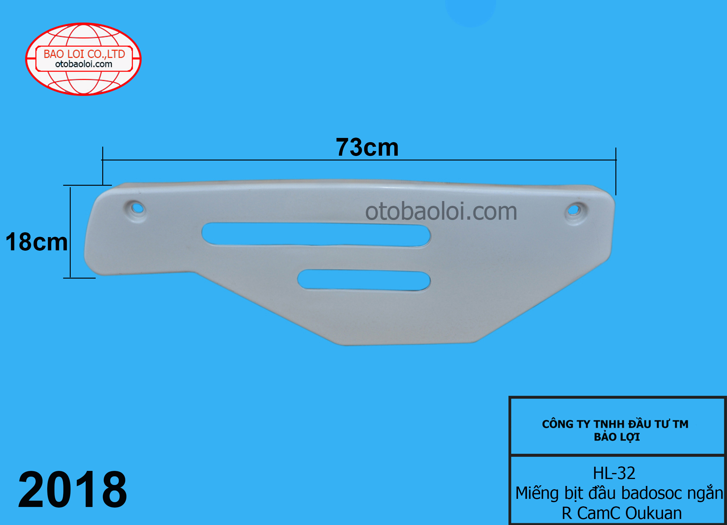 Miếng bịt đầu badosoc ngắn bên phụ CamC