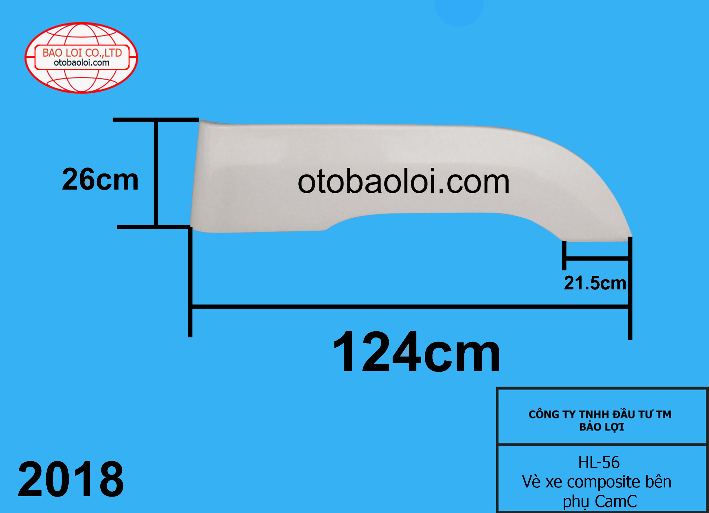 Vè xe composite bên phụ CamC