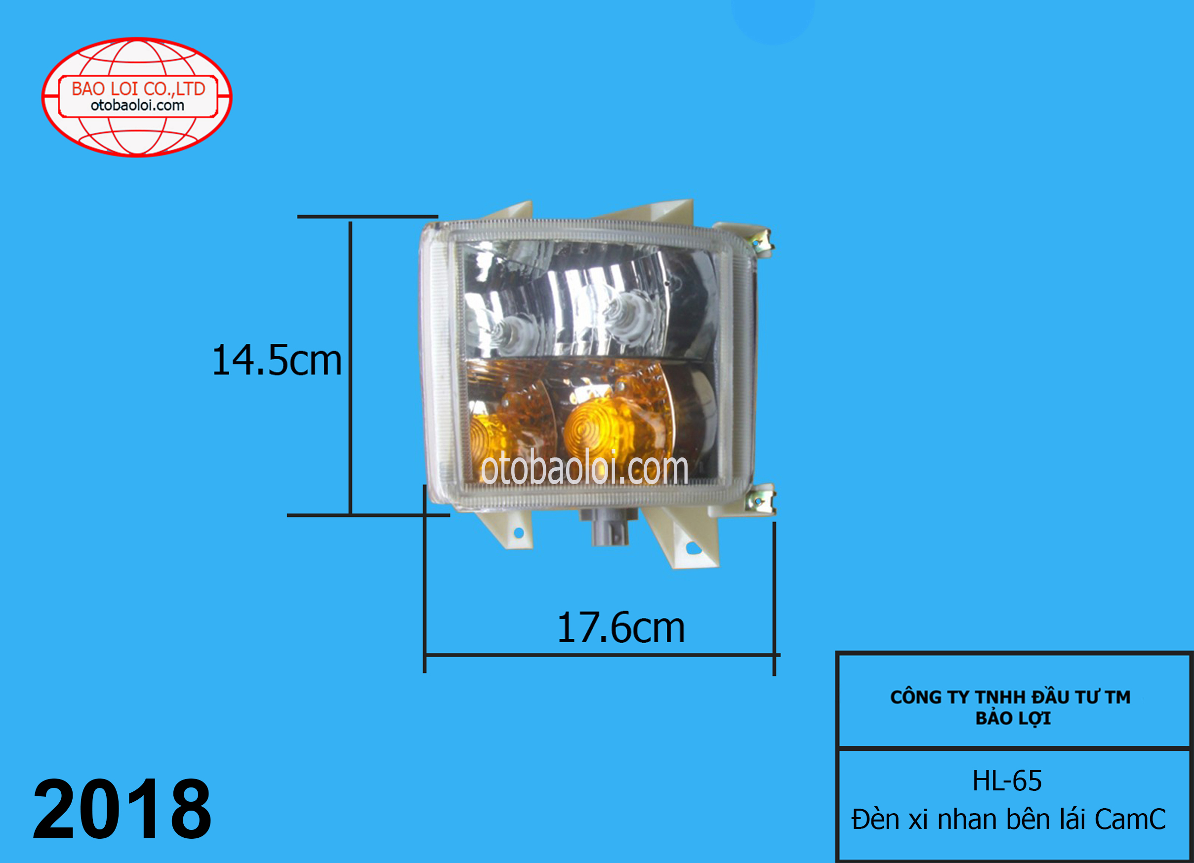Đèn xi nhan bên lái CamC