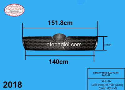 Lưới trang trí mặt galang CamC đời mới