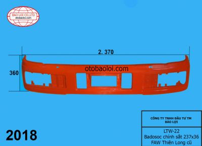 Badosoc chính sắt 2.370m x 36cm FAW Thiên Long cũ