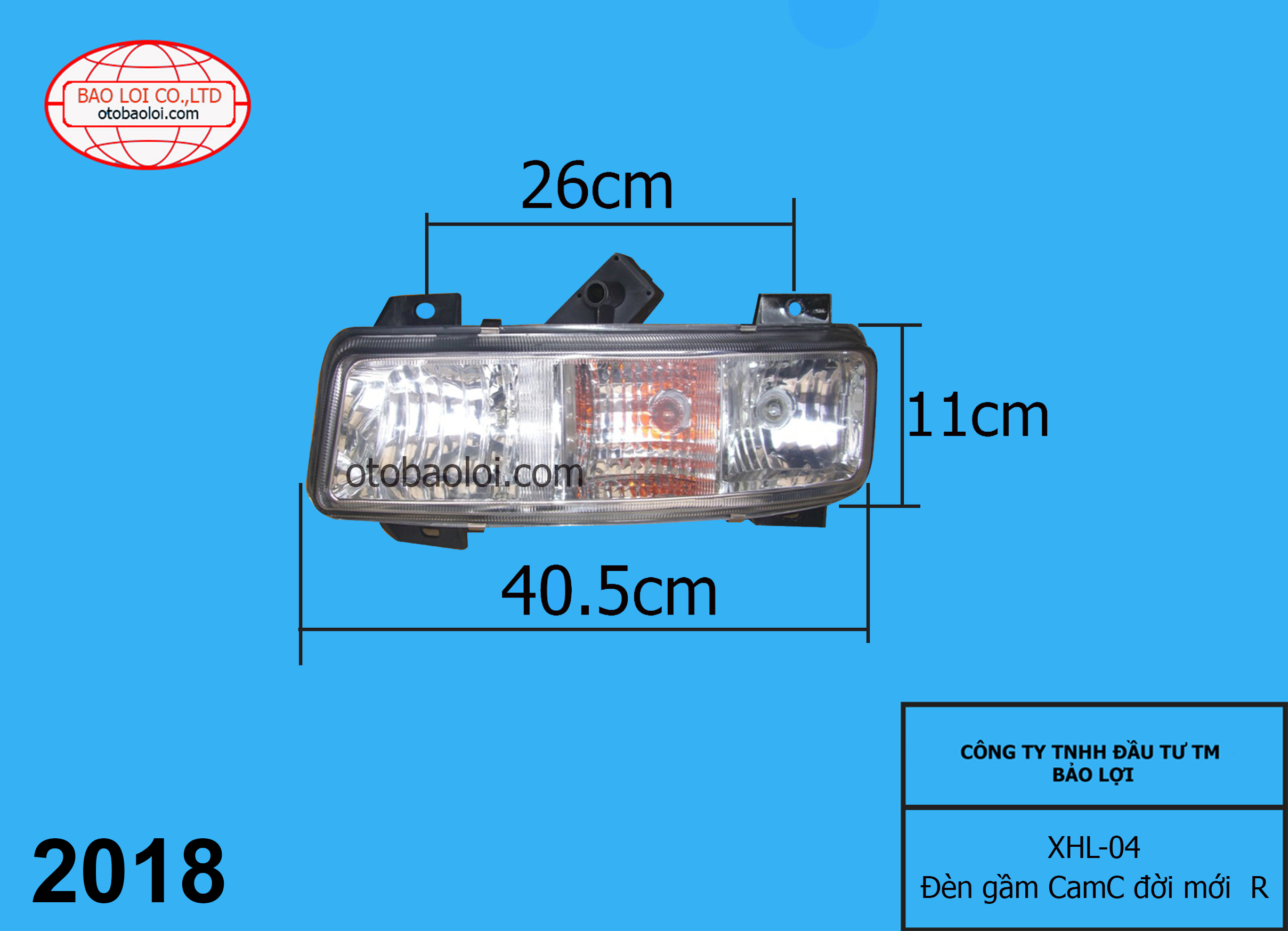 Đèn gầm CamC đời mới bên R
