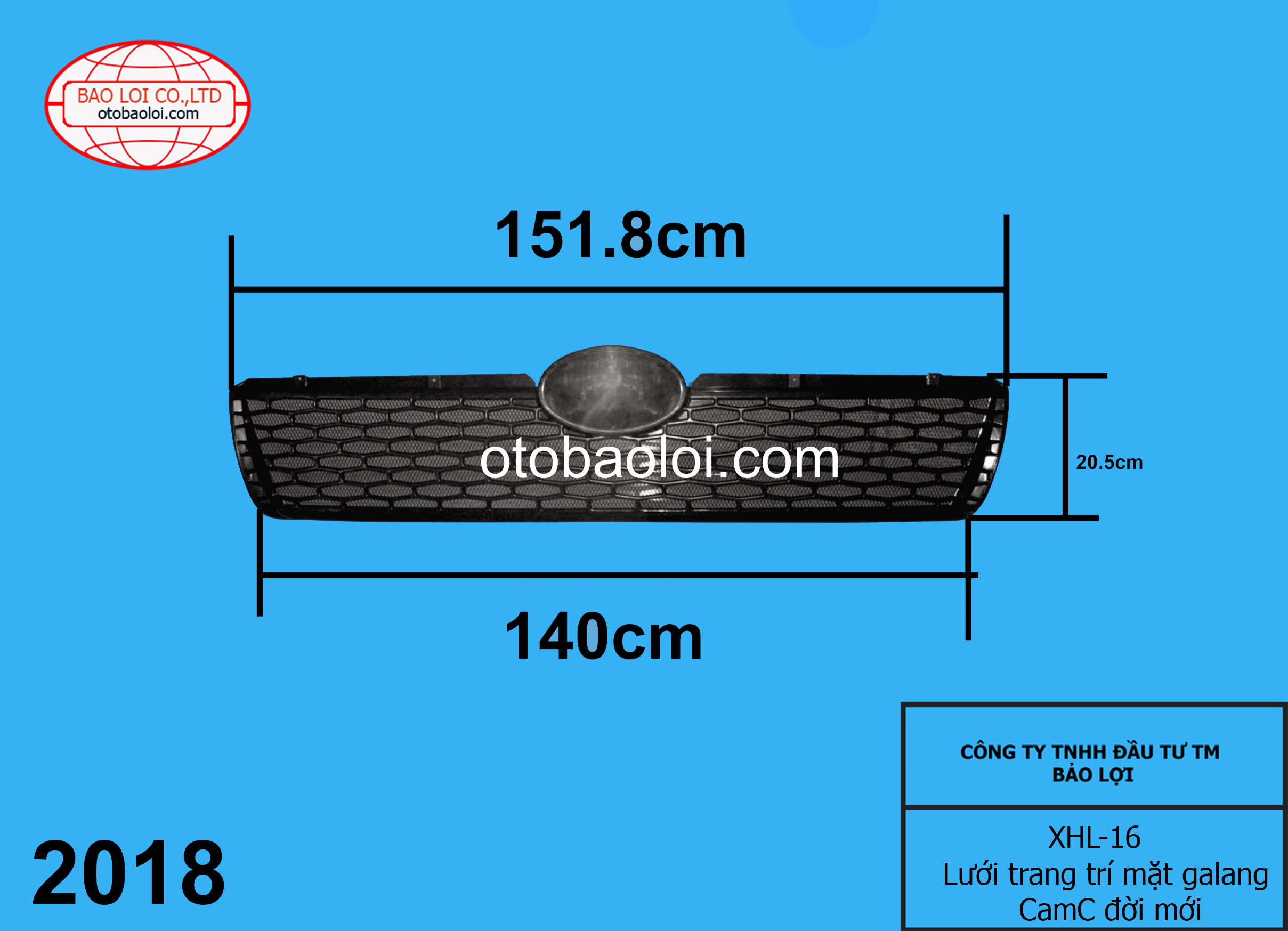 Lưới trang trí mặt galang CamC đời mới