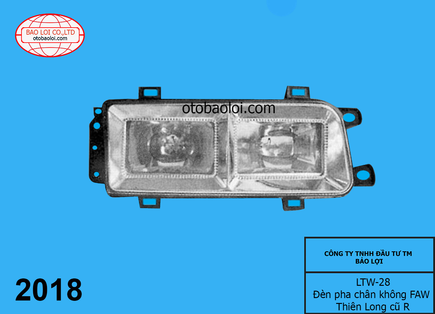 Đèn pha chân không FAW Thiên Long cũ R