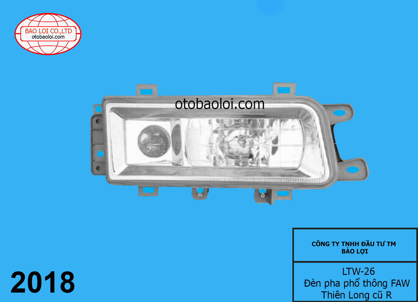 Đèn pha phổ thông FAW Thiên Long cũ R