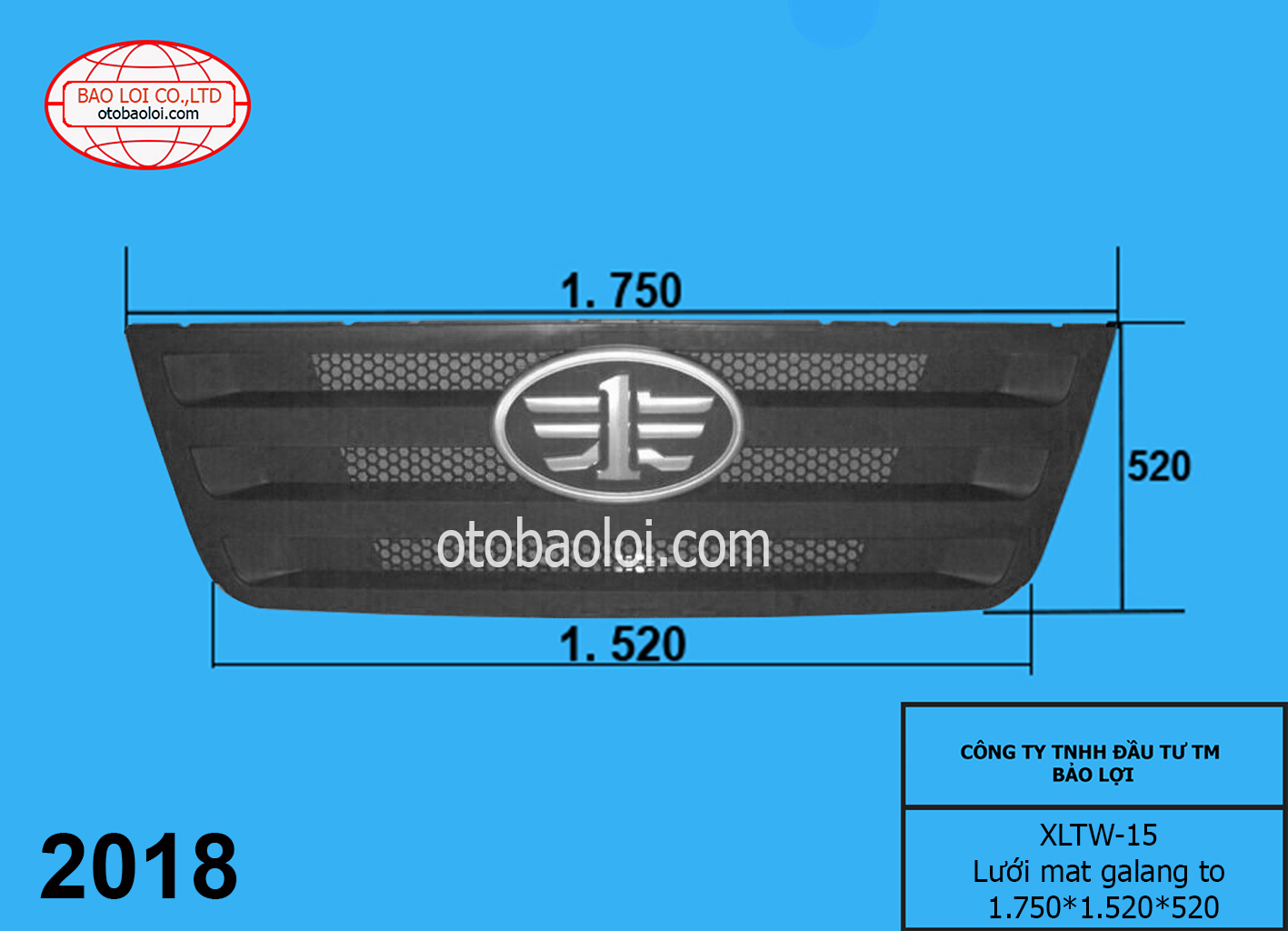 Lưới mat galang to 1.750*1.520*520