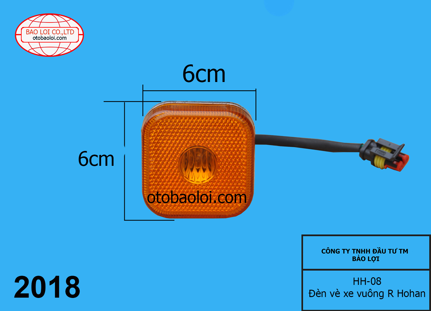 Đèn vè xe vuông R Hohan