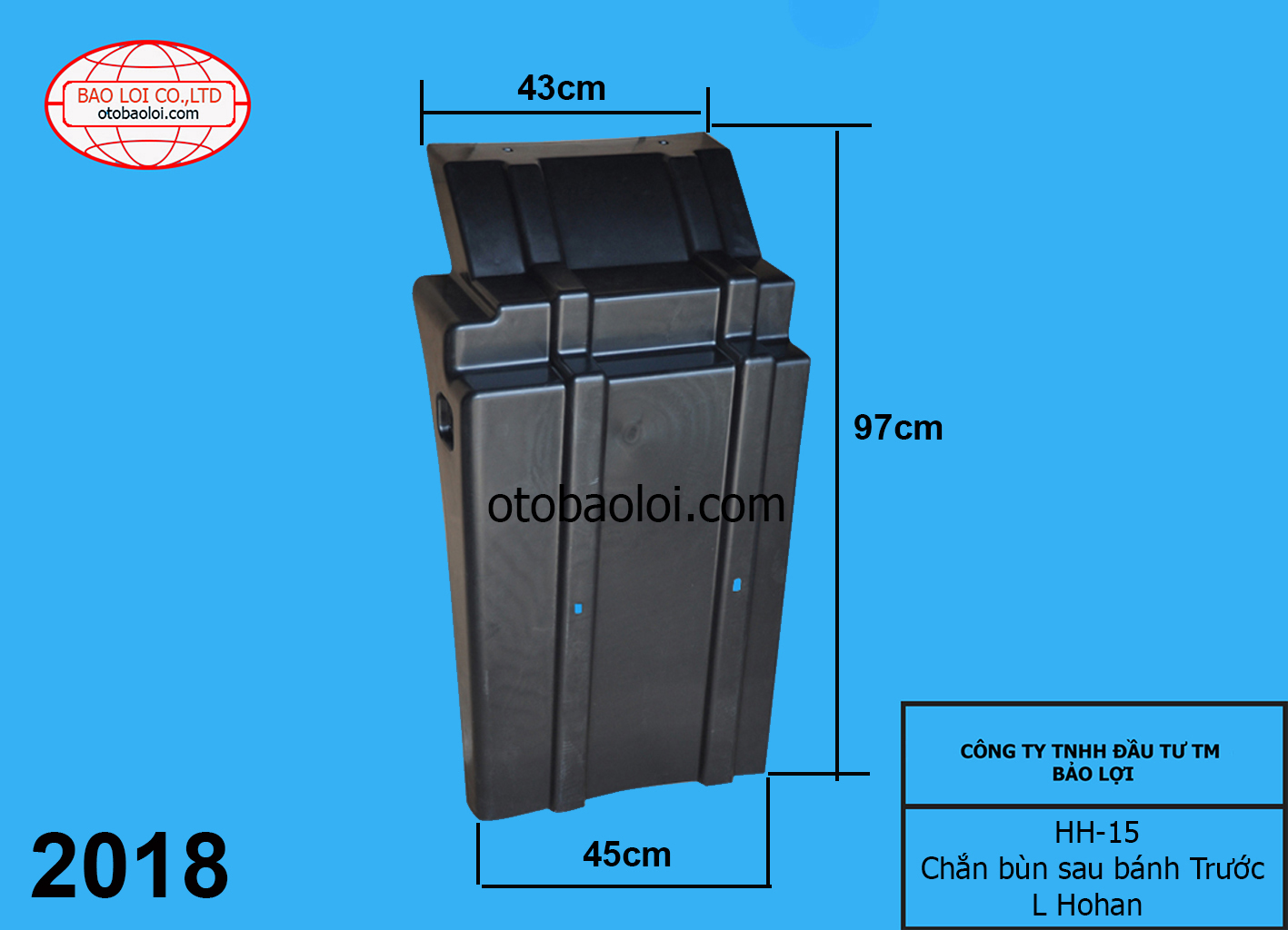 Chắn bùn sau bánh Trước L Hohan