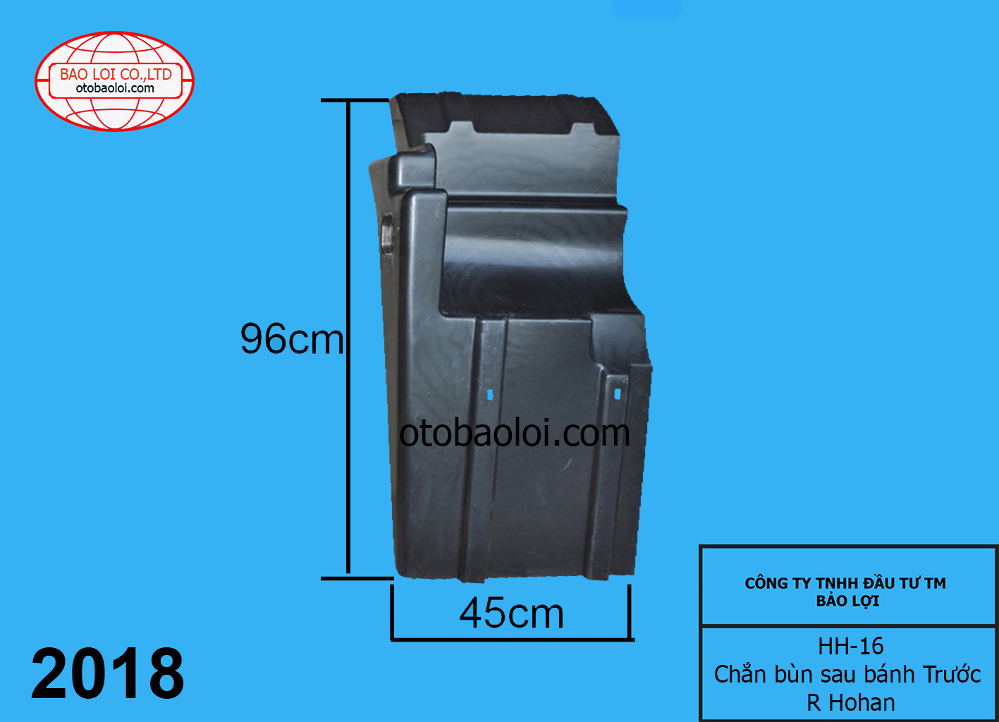 Chắn bùn sau bánh Trước R Hohan