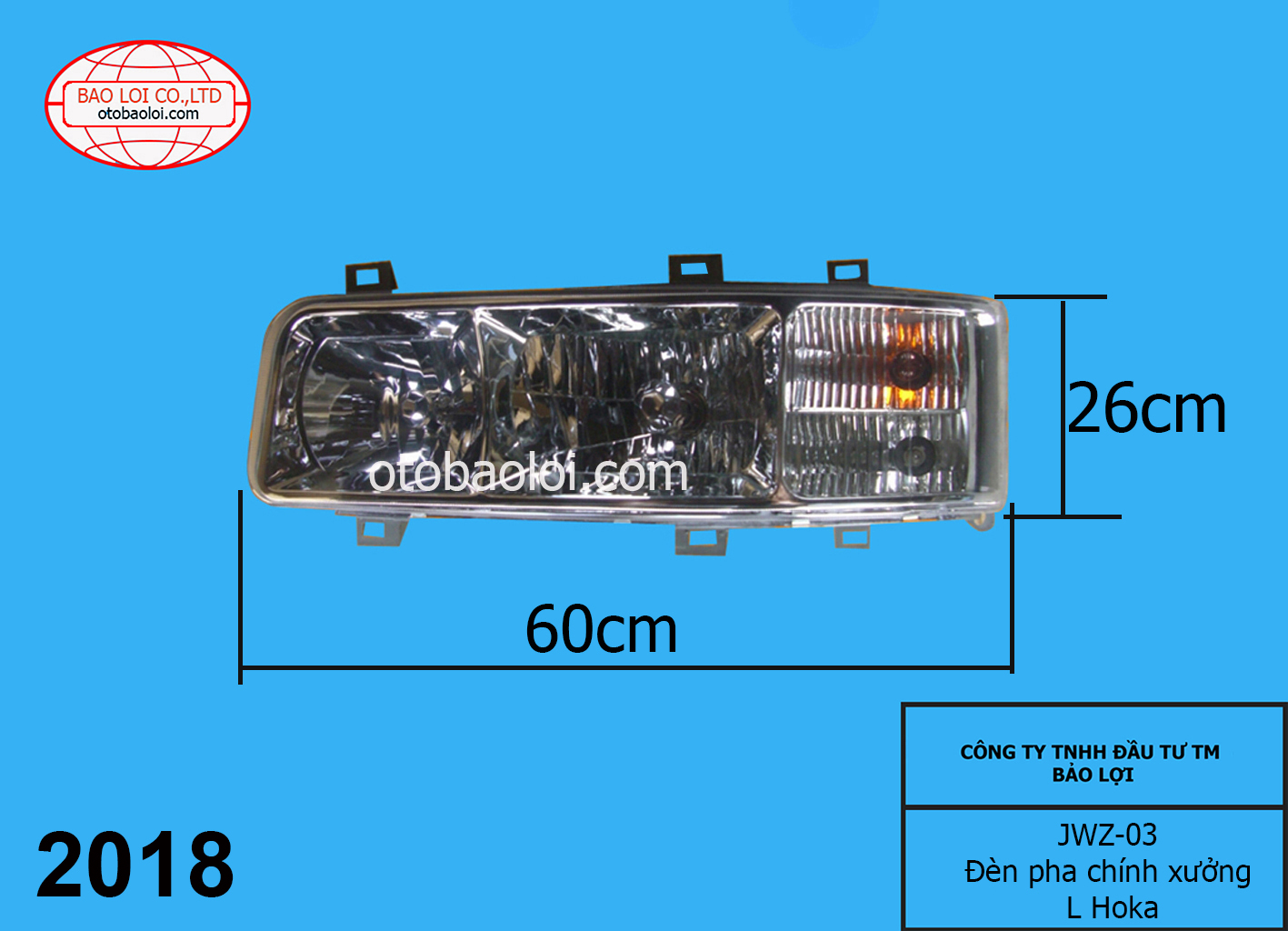 Đèn pha chính xưởng L Hoka