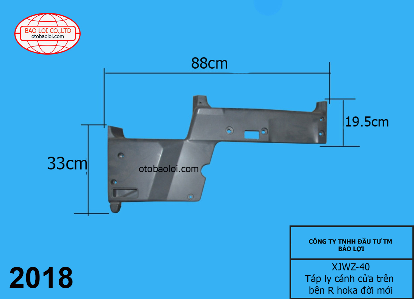 Táp ly cánh cửa trên bên R hoka đời mới