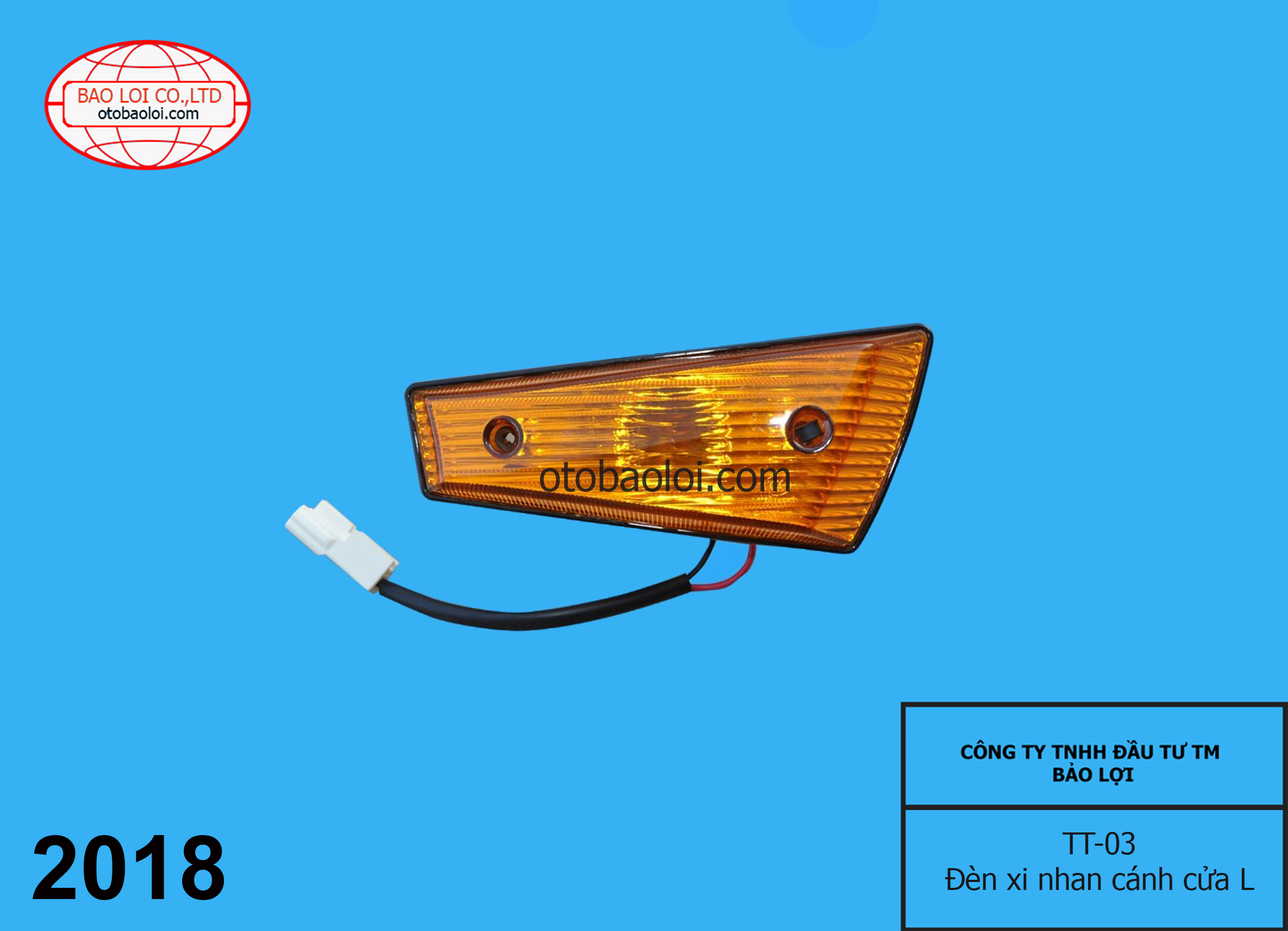 Đèn xi nhan cánh cửa L