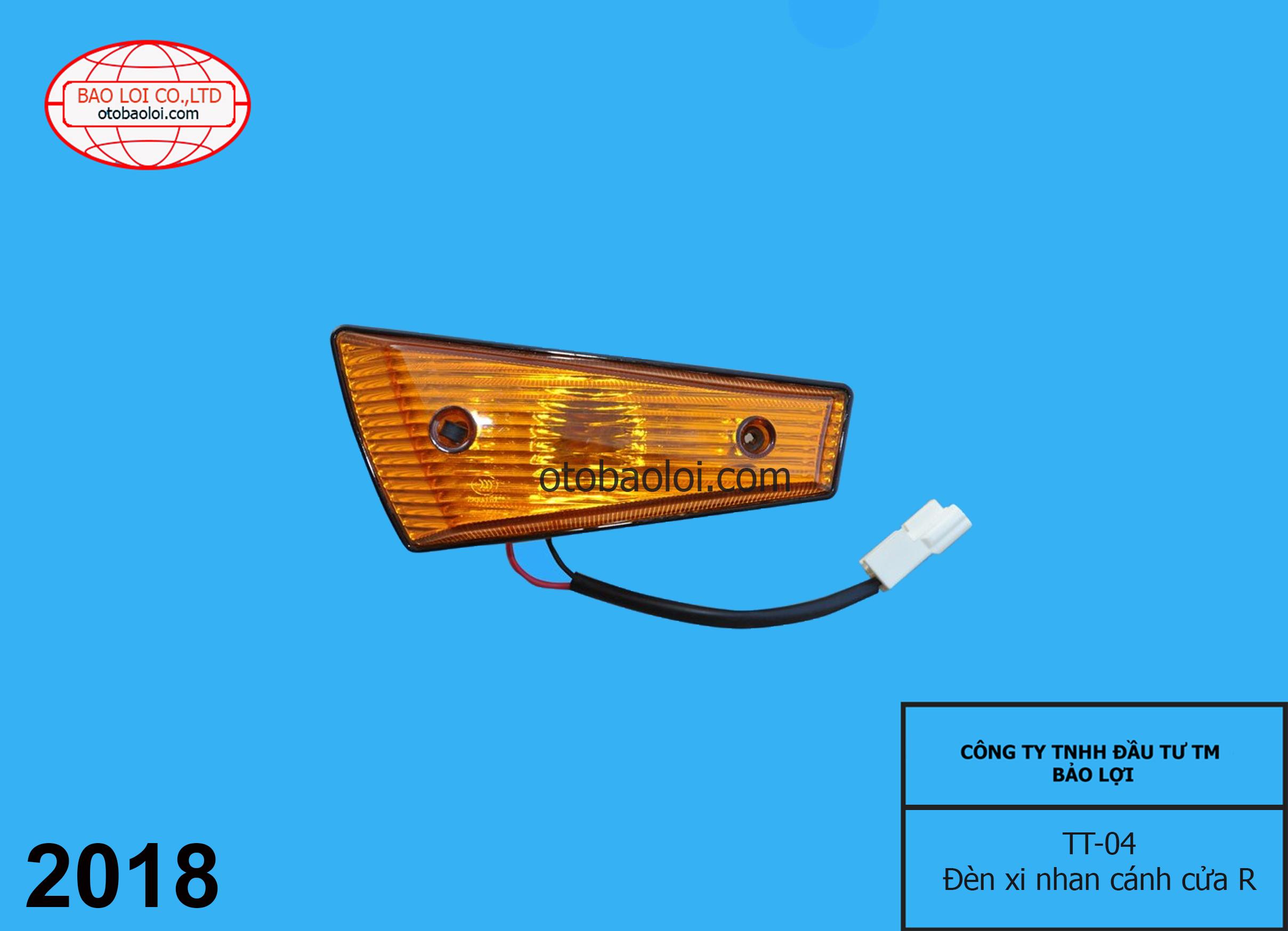 Đèn xi nhan cánh cửa R