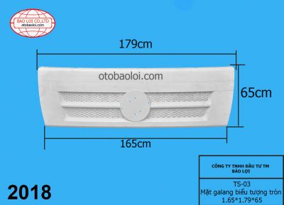 Mặt galang biểu tượng tròn 1.65*1.79*65 Tesang