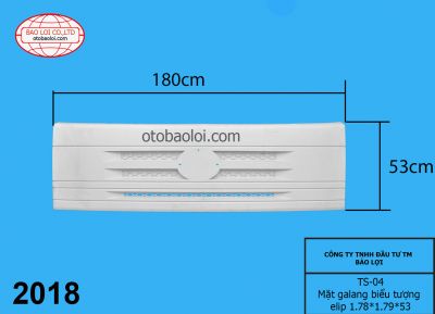 Mặt galang biểu tượng elip 1.78*1.79*53 Tesang