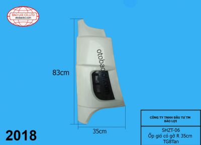 Ốp gió có gờ R 35cm TG8Tan