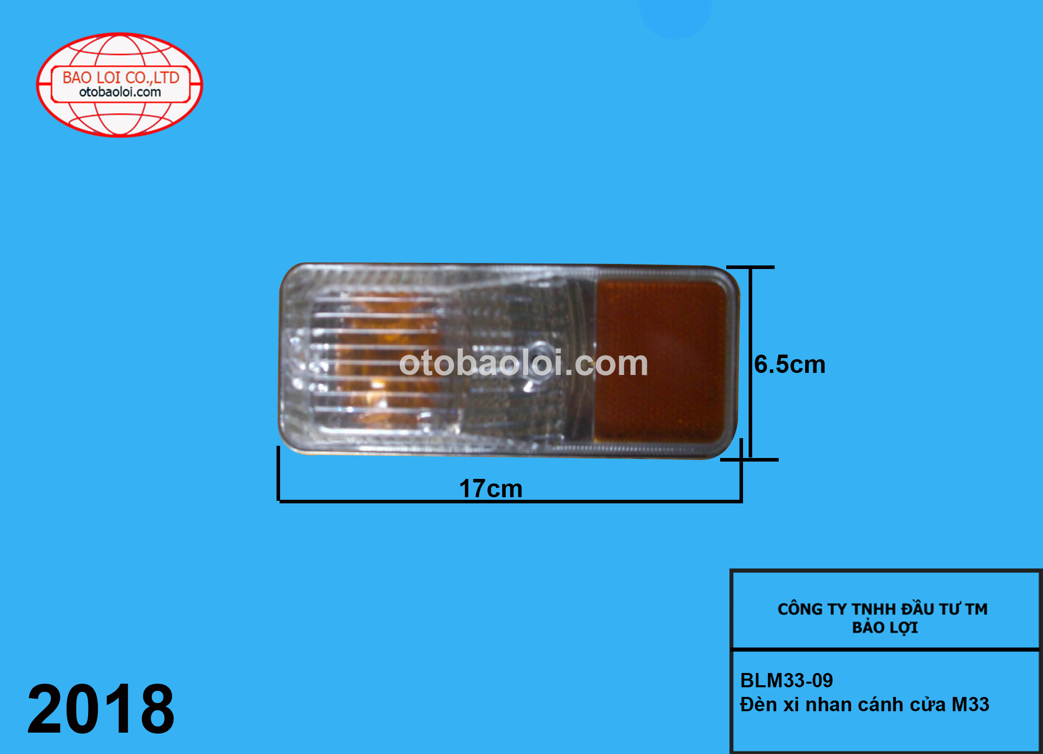 Đèn xi nhan cánh cửa M33