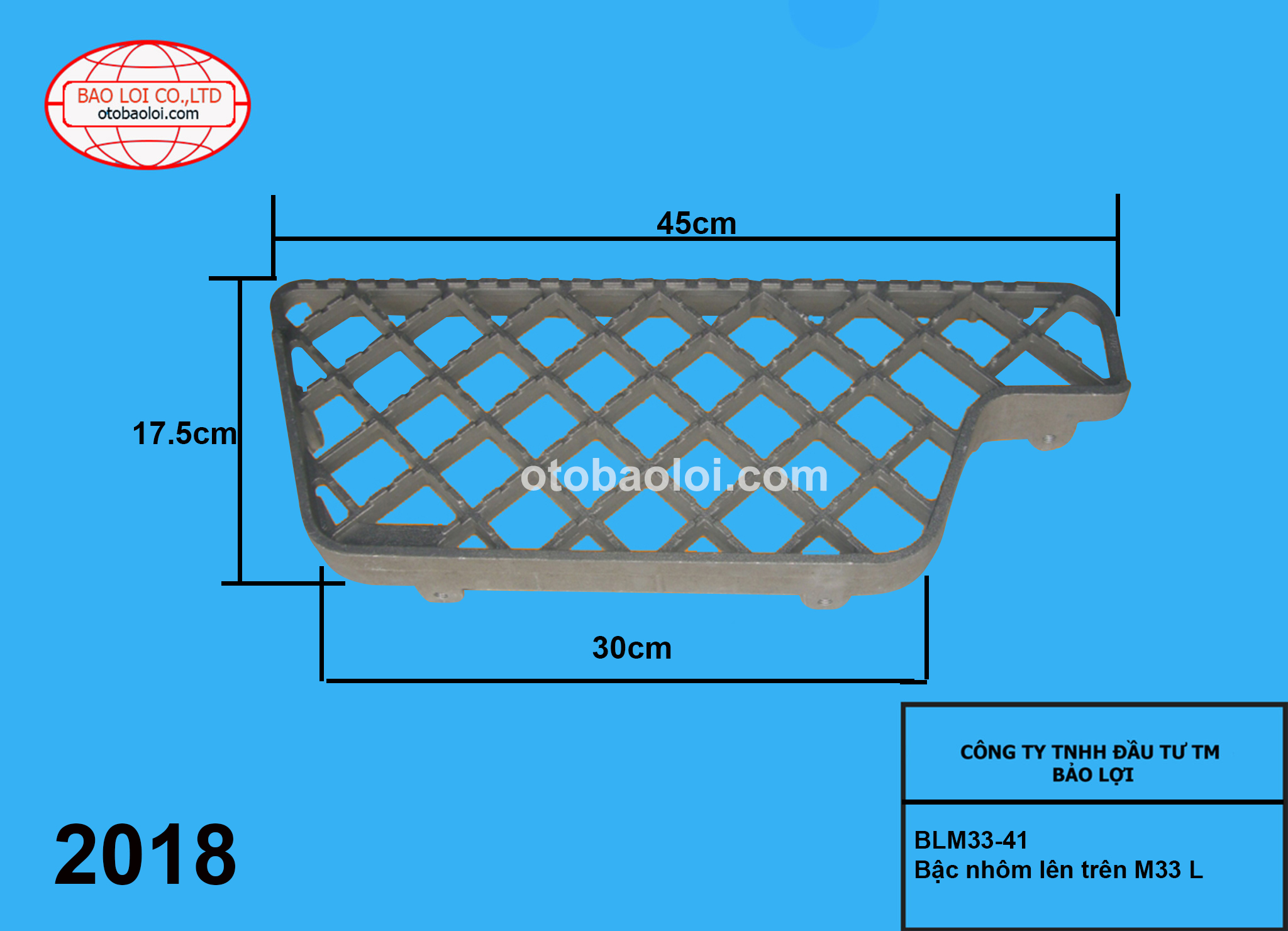 Bậc nhôm lên trên M33 L