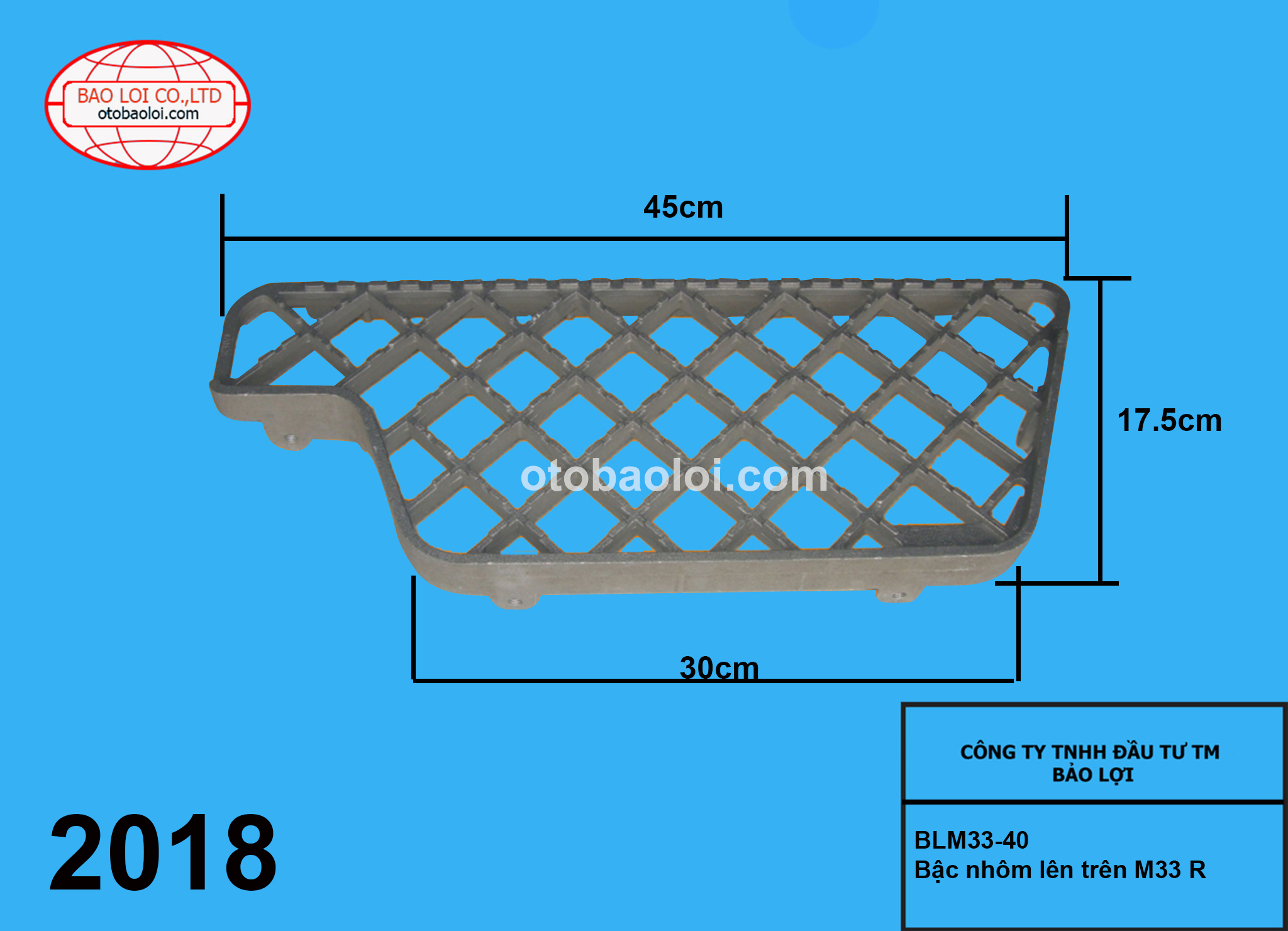 Bậc nhôm lên trên M33 R