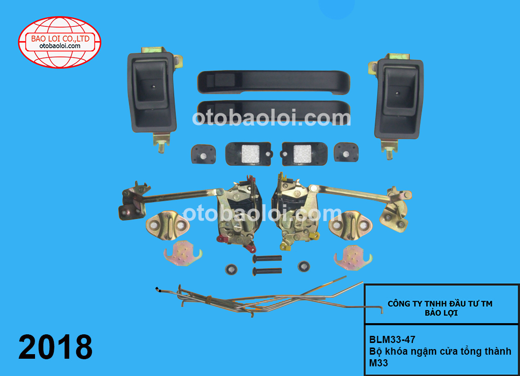 Bộ khóa ngậm cửa tổng thành M33