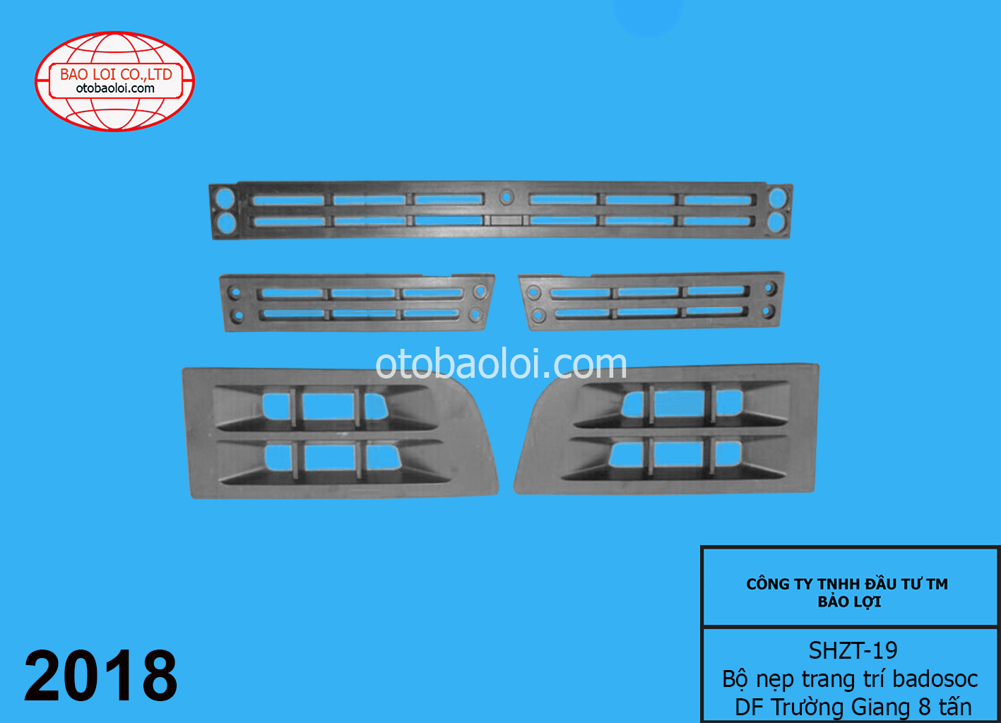 Bộ nẹp trang trí badosoc DF Trường Giang 8 tấn