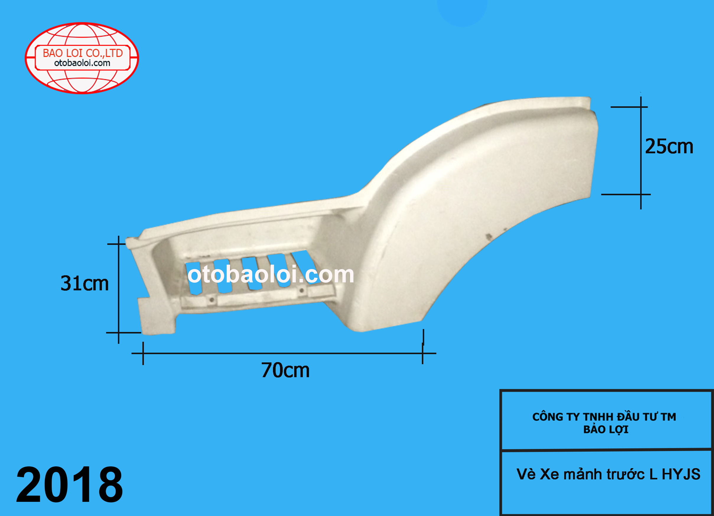 Vè xe mảnh trước L HYJS
